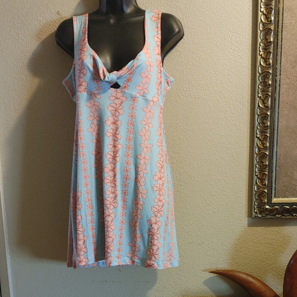Palmwave Floral Print Sun Dress
